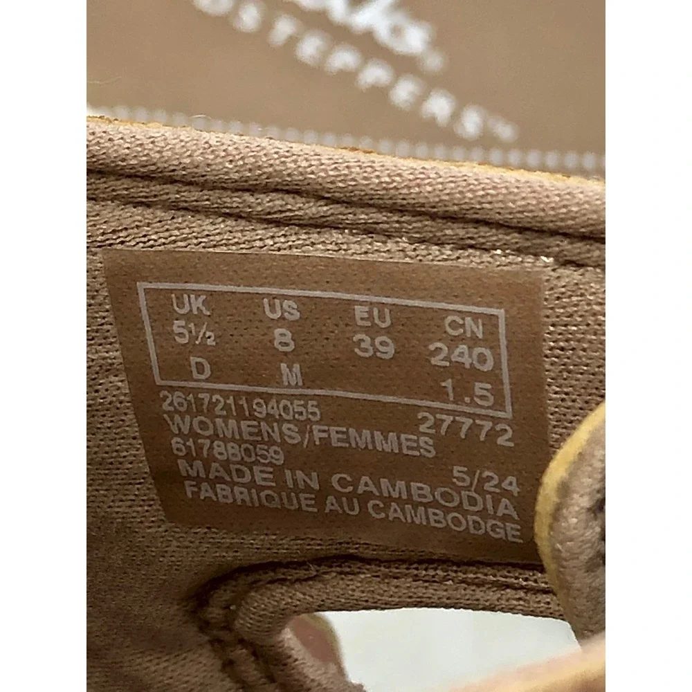 Clarks Cloudsteppers Slide Sandals Women 8 Tan Adjustable Straps Summer Comfort